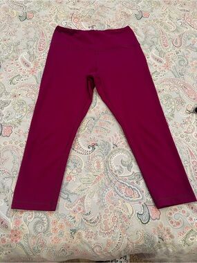 90 Degree By Reflex Women's Leggings in Deep Magenta/Cranberry